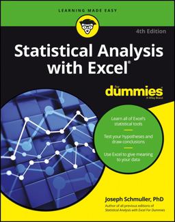 Statistical Analysis With Excel for Dummies:  9781119271154 Front Cover