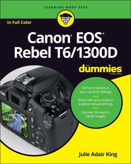 Canon EOS Rebel T6/1300D for Dummies  9781119295648 Front Cover