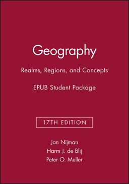 Geography Realms, Regions, and Concepts, Seventeenth Edition EPUB Student Package 17th 9781119301837 Front Cover