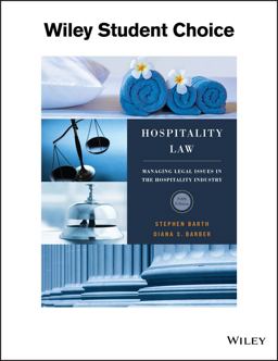 Hospitality Law Managing Legal Issues in the Hospitality Industry 5th 9781119305040 Front Cover