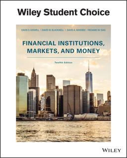 Financial Institutions, Markets, and Money 12th 2016 9781119330363 Front Cover