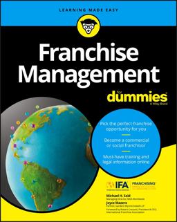 Franchise Management for Dummies  9781119337287 Front Cover
