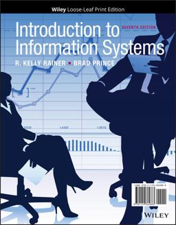 Introduction to Information Systems 7th 9781119362883 Front Cover