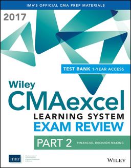Wiley CMAexcel Learning System Exam Review 2017