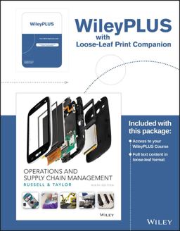 Operations and Supply Chain Management, 9th Edition WileyPLUS Registration Card + Loose-Leaf Print Companion