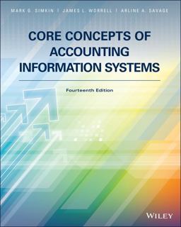 CORE CONCEPTS OF ACCT.INFO.SYSTEMS  9781119373667 Front Cover