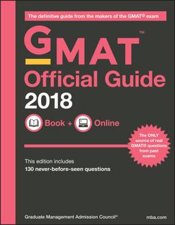 GMAT Official Guide 2018 2nd 9781119387473 Front Cover