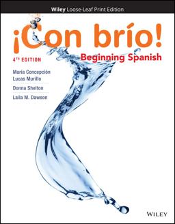 ï¿½con Brï¿½o! Beginning Spanish 4th 9781119444275 Front Cover