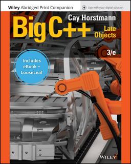 Big C++: Late Objects, 3e EPUB Reg Card Abridged Print Companion Set