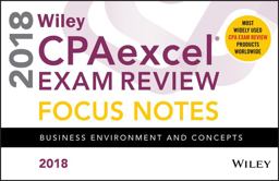 Wiley CPAexcel Exam Review 2018 Focus Notes