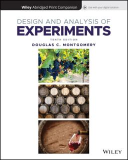 Design and Analysis of Experiments