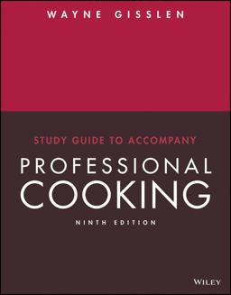 Professional Cooking, 9e Study Guide 9th 9781119505631 Front Cover