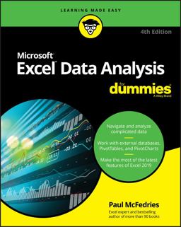 Excel Data Analysis for Dummies 4th 9781119518167 Front Cover