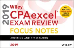 Wiley CPAexcel Exam Review 2019 Focus Notes