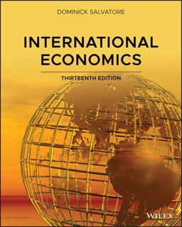 International Economics 13th 9781119554929 Front Cover
