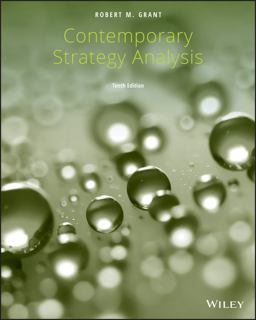 Contemporary Strategy Analysis 10th 9781119576433 Front Cover