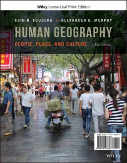 Human Geography People, Place, and Culture 12th 9781119577607 Front Cover
