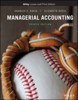 Managerial Accounting 4th 9781119577669 Front Cover