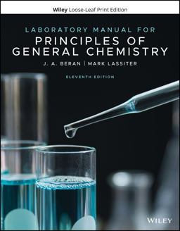 Laboratory Manual for Principles of General Chemistry 11th 9781119577690 Front Cover