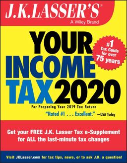 J. K. Lasser's Your Income Tax 2020 For Preparing Your 2019 Tax Return  9781119595014 Front Cover