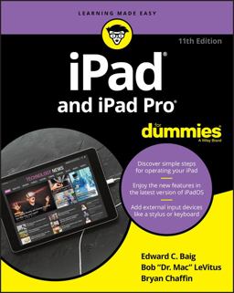 IPad and IPad Pro for Dummies 11th 9781119607977 Front Cover