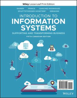 Introduction to Information Systems 5th 9781119613190 Front Cover