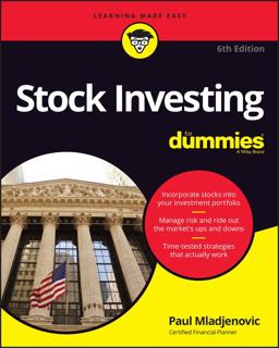 Stock Investing for Dummies 6th 9781119660767 Front Cover