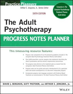 Adult Psychotherapy Progress Notes Planner 6th 9781119691181 Front Cover
