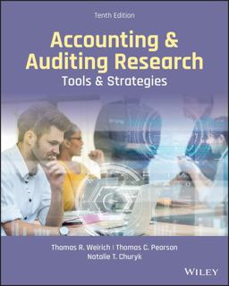 Accounting and Auditing Research Tools and Strategies 10th 9781119698135 Front Cover