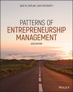 Patterns of Entrepreneurship Management 6th 9781119703068 Front Cover