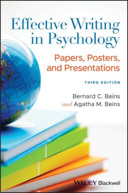 Effective Writing in Psychology Papers, Posters, and Presentations 3rd 9781119722885 Front Cover