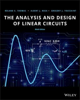 The Analysis and Design of Linear Circuits:  9781119723424 Front Cover