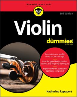 Violin for Dummies Book + Online Video and Audio Instruction 3rd 9781119731344 Front Cover