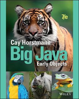 Big Java Early Objects 7th 9781119740209 Front Cover