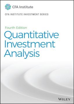 Quantitative Investment Analysis 4th 9781119743620 Front Cover