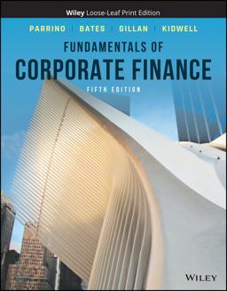 Fundamentals of Corporate Finance 5th 9781119795438 Front Cover