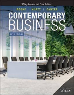 Contemporary Business: 19th 9781119812630 Front Cover