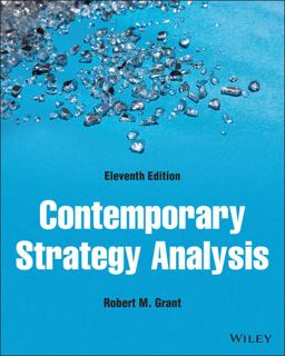 Contemporary Strategy Analysis 11th 9781119815235 Front Cover