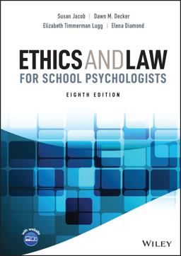Ethics and Law for School Psychologists 8th 9781119816355 Front Cover