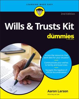 Wills and Trusts Kit for Dummies 2nd 9781119832188 Front Cover