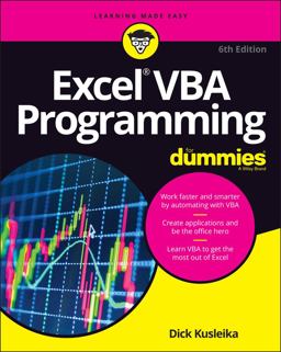 Excel VBA Programming for Dummies 6th 9781119843078 Front Cover