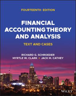 Financial Accounting Theory and Analysis Text and Cases 14th 9781119881223 Front Cover