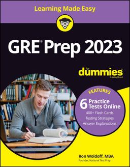 GRE Prep 2023 for Dummies with Online Practice 11th 9781119886600 Front Cover