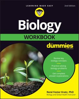 Biology Workbook for Dummies 2nd 9781119894810 Front Cover