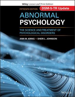 Abnormal Psychology The Science and Treatment of Psychological Disorders, DSM-5-TR Update 15th 9781119933489 Front Cover