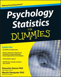 Psychology Statistics for Dummies  9781119952879 Front Cover