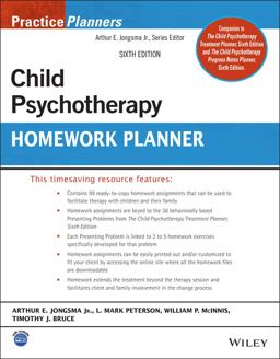Child Psychotherapy Homework Planner 6th 9781119981619 Front Cover