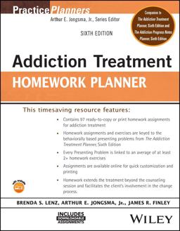 Addiction Treatment Homework Planner 6th 9781119987789 Front Cover