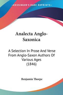 Analecta Anglo-Saxonic