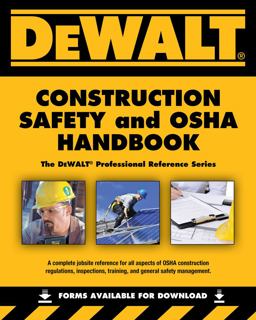 DEWALT Construction Safety and OSHA Handbook  9781133132059 Front Cover